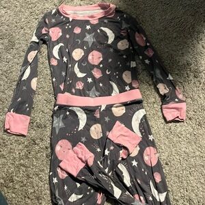 Moon and stars two piece pajamas